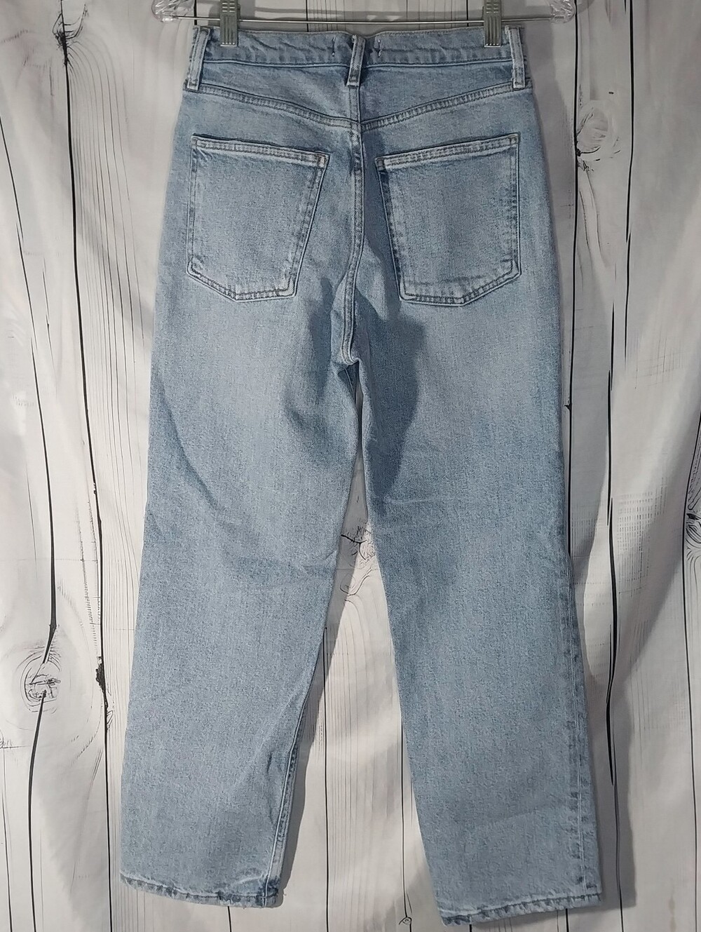 AGOLDE Light Wash Straight Leg Casual High-Rise Everyday Jeans - Picture 2 of 8
